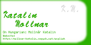 katalin mollnar business card